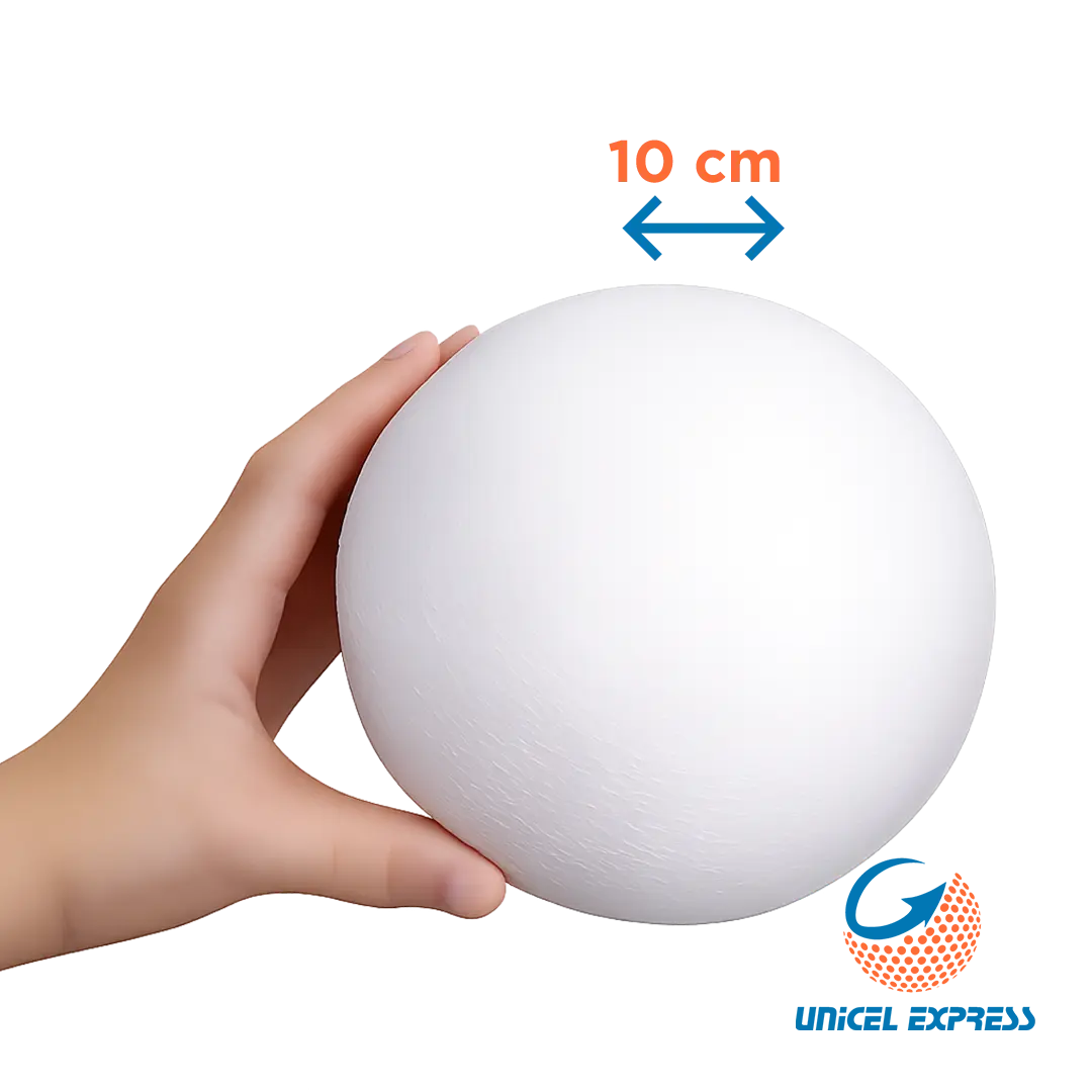 Clave 9 Esfera Unicel 10 cm Empaque 50 piezas - Image 2