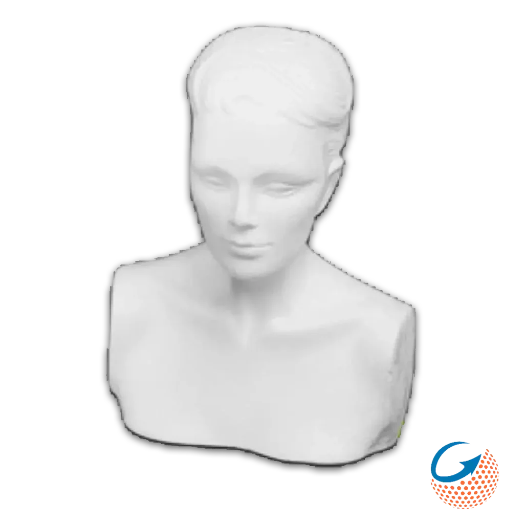 Clave 592B Busto de Unicel 42x30CM 3 piezas