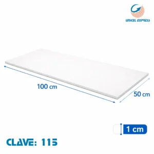 Clave 115 Placas de Unicel 100x50x1 cm Empaque 20