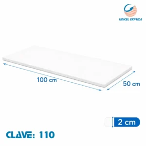 Clave 110 Placas de Unicel 100x50x2 cm Empaque 20