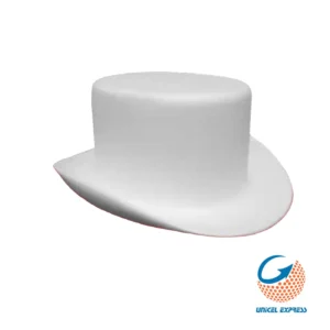 Clave 589 Sombrero de Unicel  Copa 32.5x28 cm 5 piezas