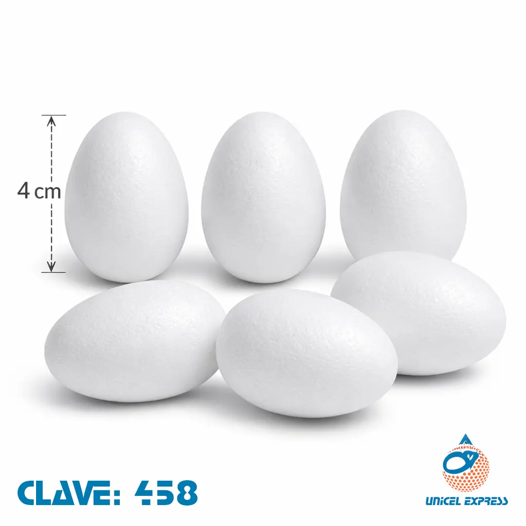 Clave 458 Huevos de Unicel 4 cm 100 piezas